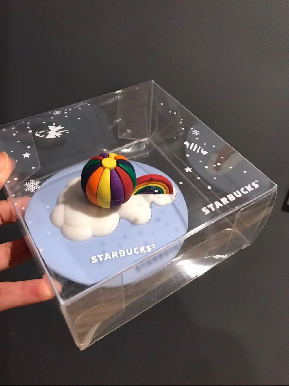 Starbucks Kids Toy Rainbow Hot Air Balloon Figural Toy - Multicolor